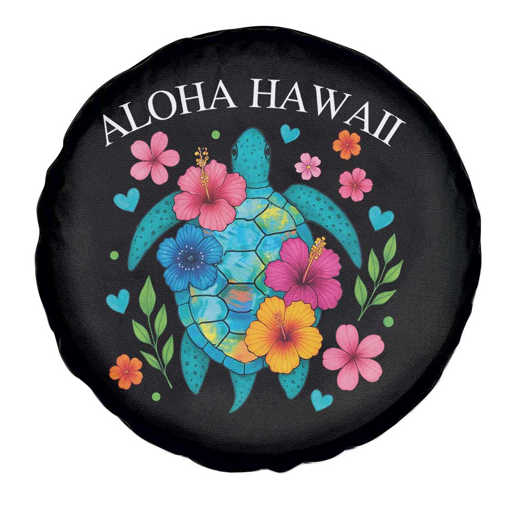 Aloha Hawaii Spare Tire Cover Sea Turtle Summer Hawaiian Island - Wonder Print Shop