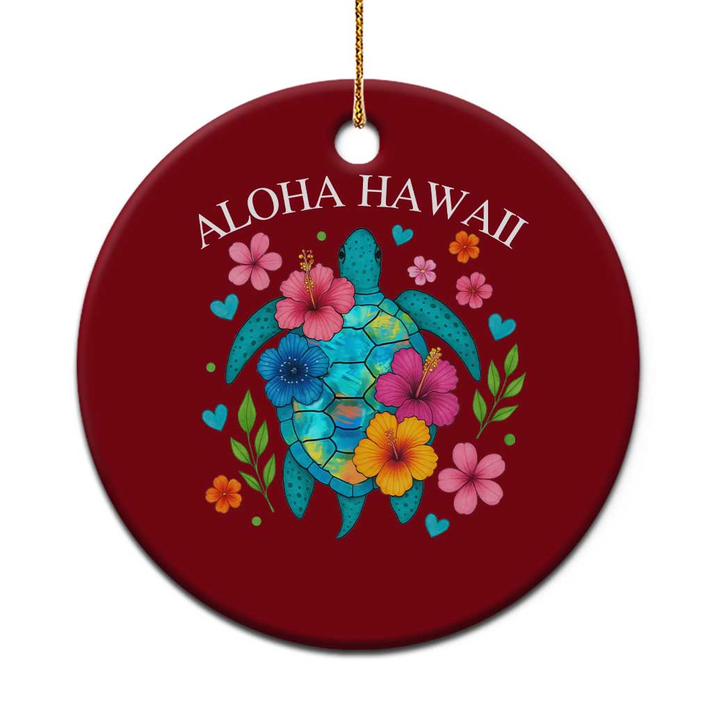 Aloha Hawaii Ceramic Ornament Sea Turtle Summer Hawaiian Island - Wonder Print Shop