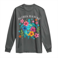 Aloha Hawaii Long Sleeve Shirt Sea Turtle Summer Hawaiian Island - Wonder Print Shop