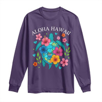 Aloha Hawaii Long Sleeve Shirt Sea Turtle Summer Hawaiian Island - Wonder Print Shop