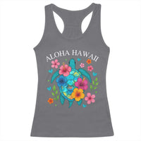 Aloha Hawaii Racerback Tank Top Sea Turtle Summer Hawaiian Island - Wonder Print Shop
