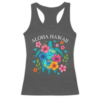Aloha Hawaii Racerback Tank Top Sea Turtle Summer Hawaiian Island - Wonder Print Shop