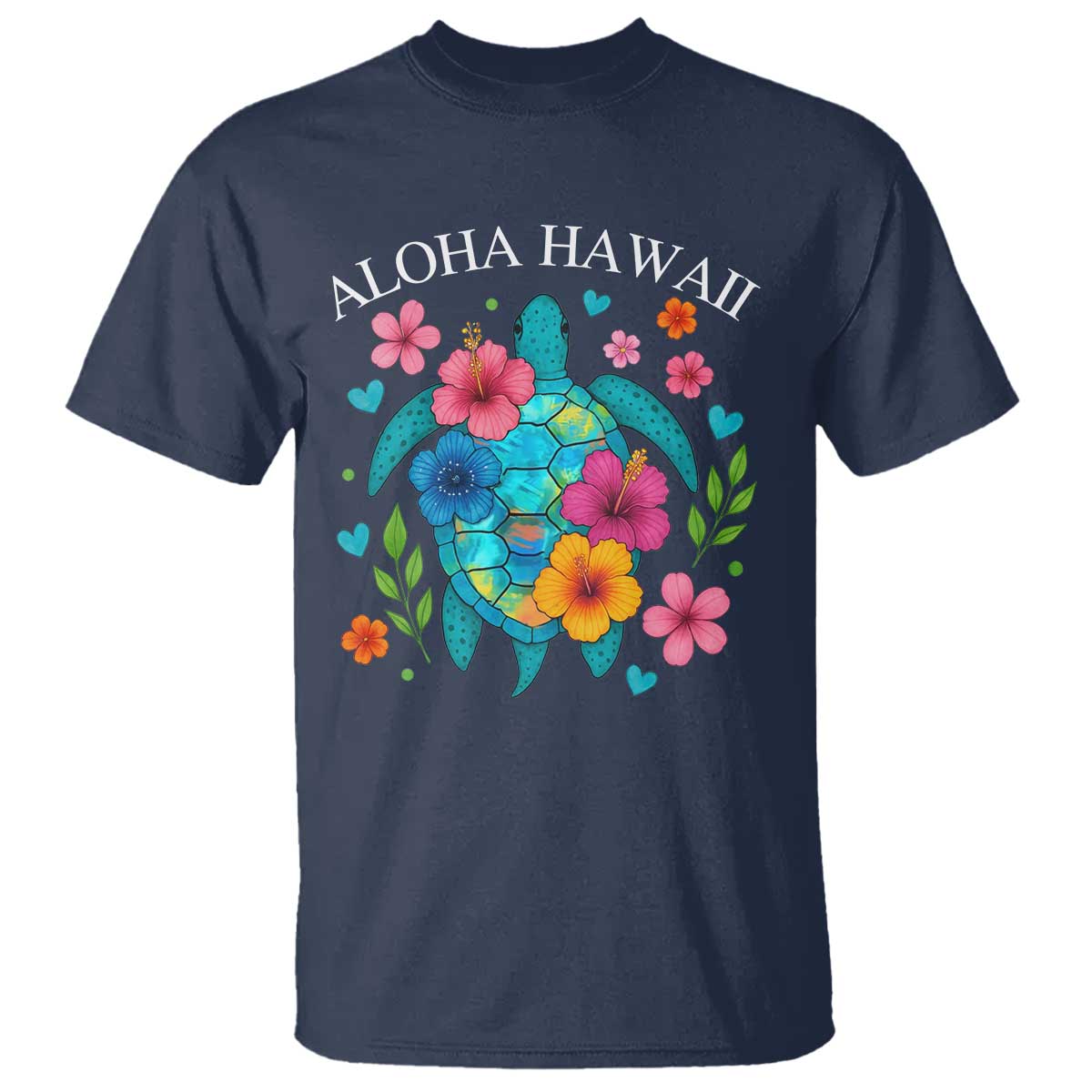 Aloha Hawaii T Shirt Sea Turtle Summer Hawaiian Island - Wonder Print Shop