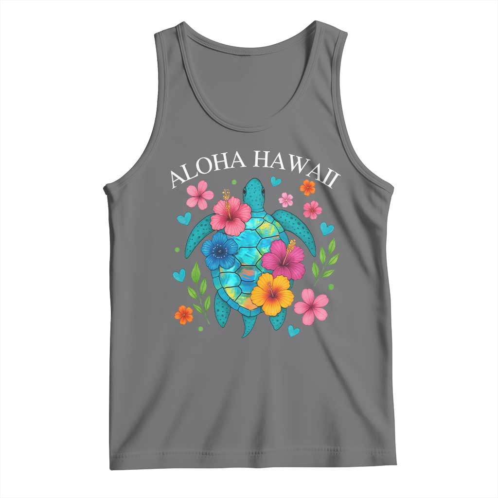 Aloha Hawaii Tank Top Sea Turtle Summer Hawaiian Island - Wonder Print Shop