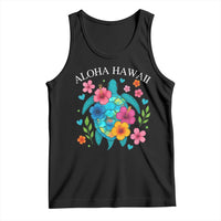 Aloha Hawaii Tank Top Sea Turtle Summer Hawaiian Island - Wonder Print Shop
