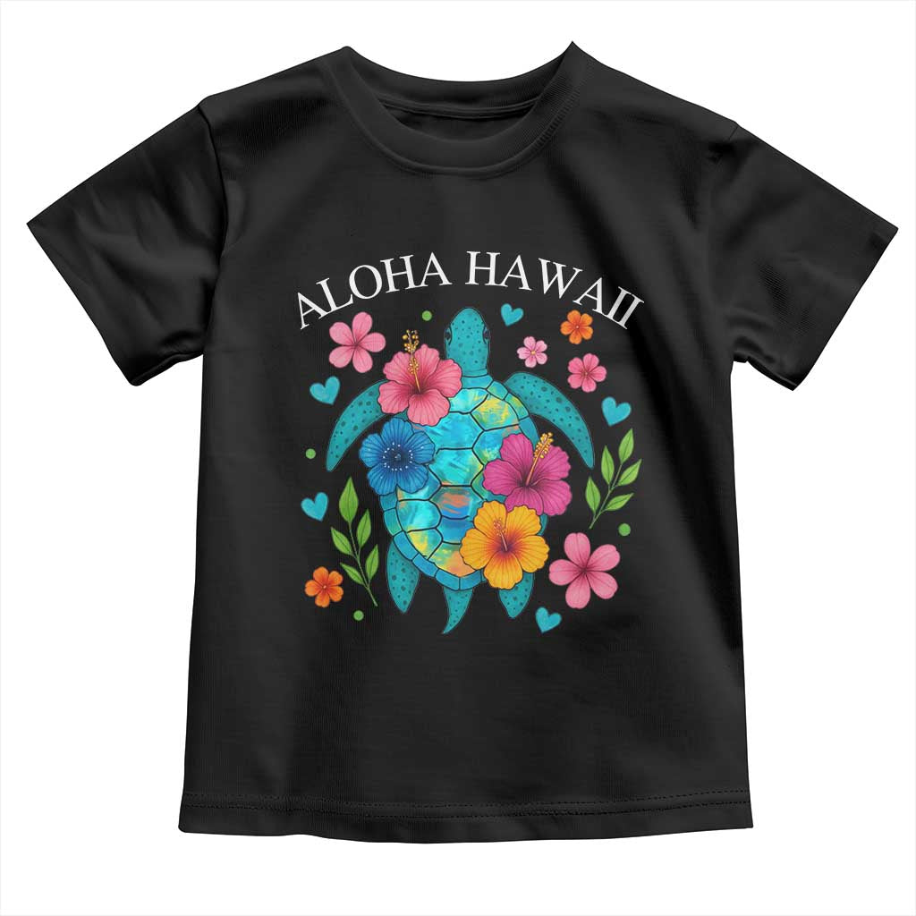 Aloha Hawaii Toddler T Shirt Sea Turtle Summer Hawaiian Island - Wonder Print Shop