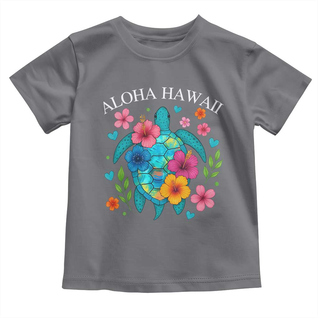 Aloha Hawaii Toddler T Shirt Sea Turtle Summer Hawaiian Island - Wonder Print Shop