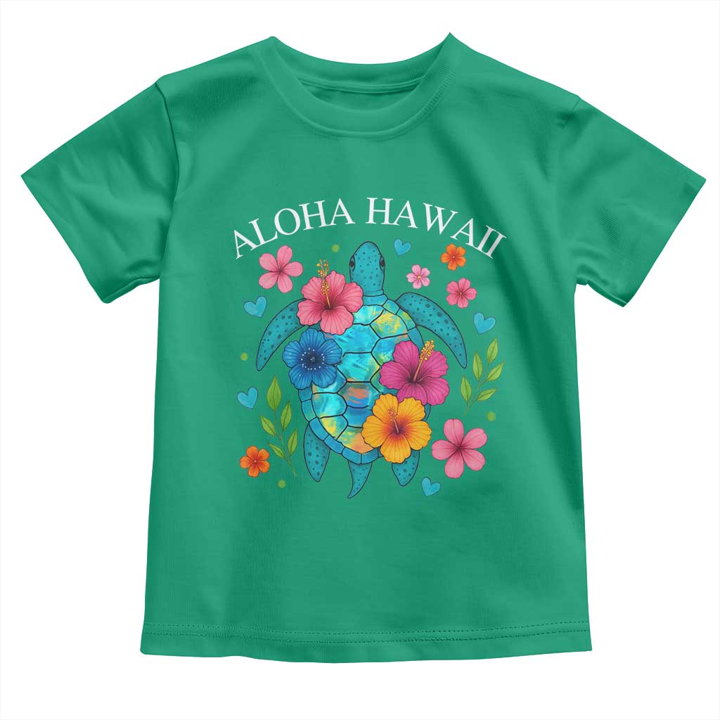 Aloha Hawaii Toddler T Shirt Sea Turtle Summer Hawaiian Island - Wonder Print Shop