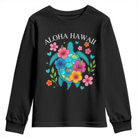 Aloha Hawaii Youth Sweatshirt Sea Turtle Summer Hawaiian Island - Wonder Print Shop