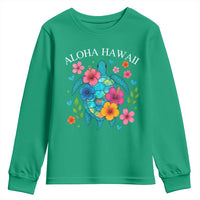 Aloha Hawaii Youth Sweatshirt Sea Turtle Summer Hawaiian Island - Wonder Print Shop