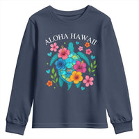 Aloha Hawaii Youth Sweatshirt Sea Turtle Summer Hawaiian Island - Wonder Print Shop