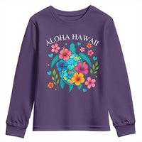 Aloha Hawaii Youth Sweatshirt Sea Turtle Summer Hawaiian Island - Wonder Print Shop