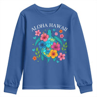 Aloha Hawaii Youth Sweatshirt Sea Turtle Summer Hawaiian Island - Wonder Print Shop