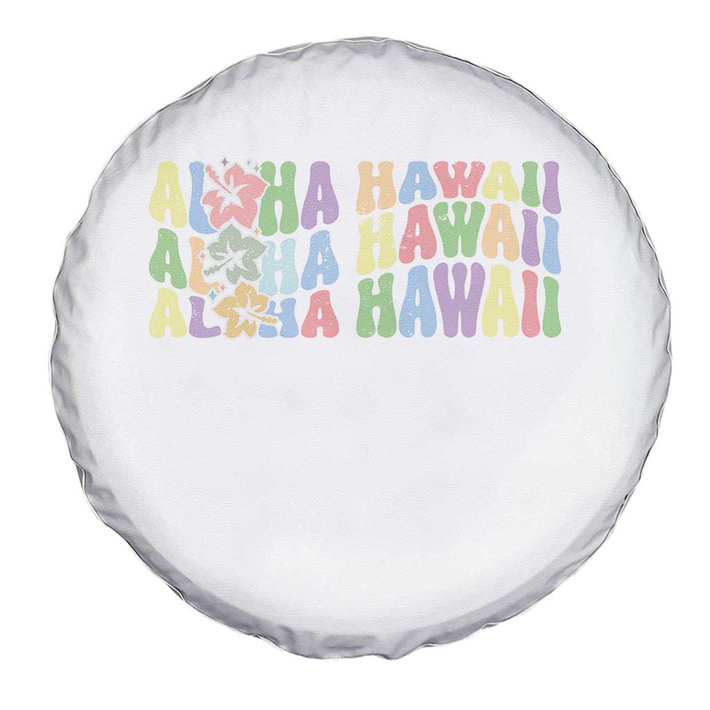 Aloha Hawaii Spare Tire Cover Flower Summer Hawaiian Island - Wonder Print Shop