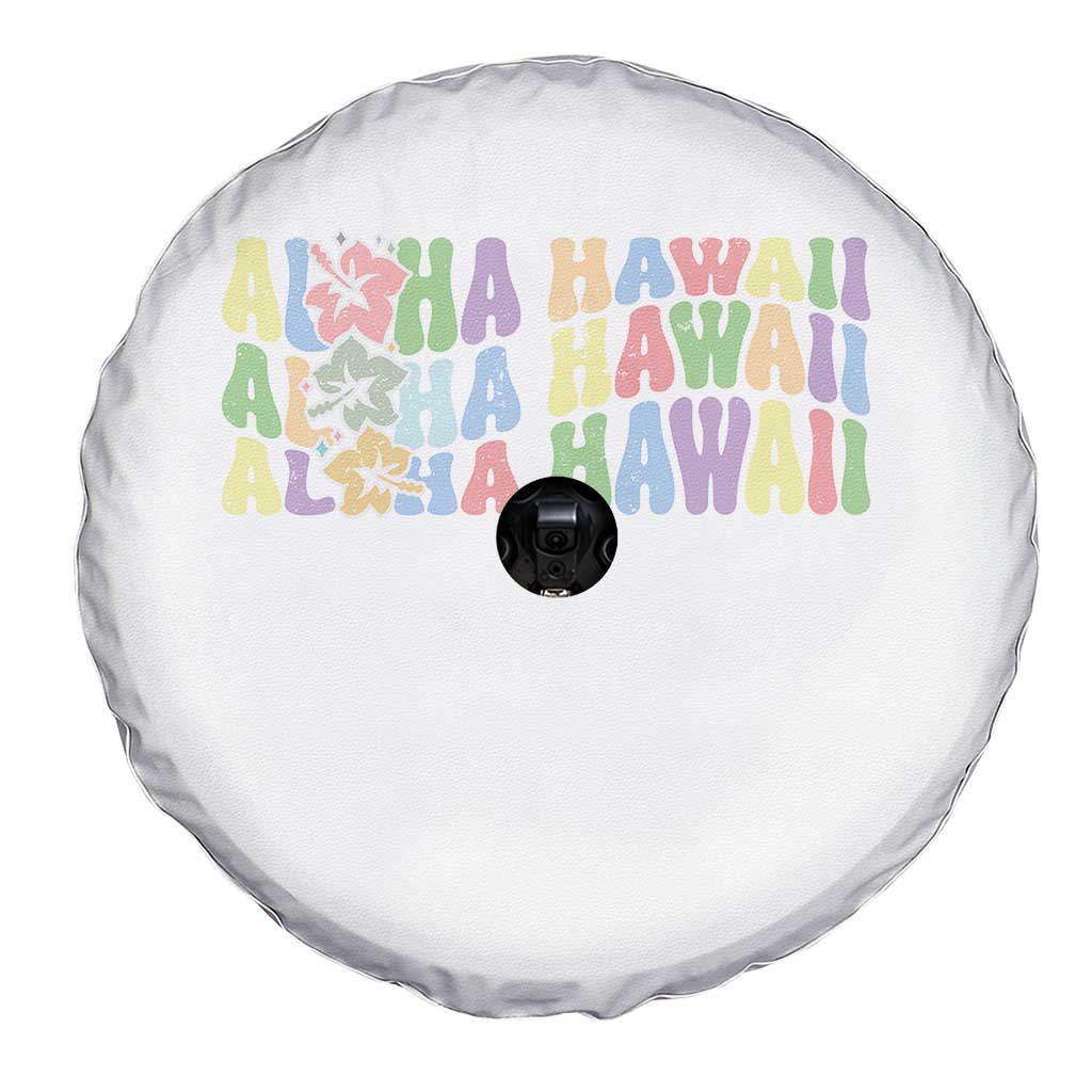 Aloha Hawaii Spare Tire Cover Flower Summer Hawaiian Island - Wonder Print Shop