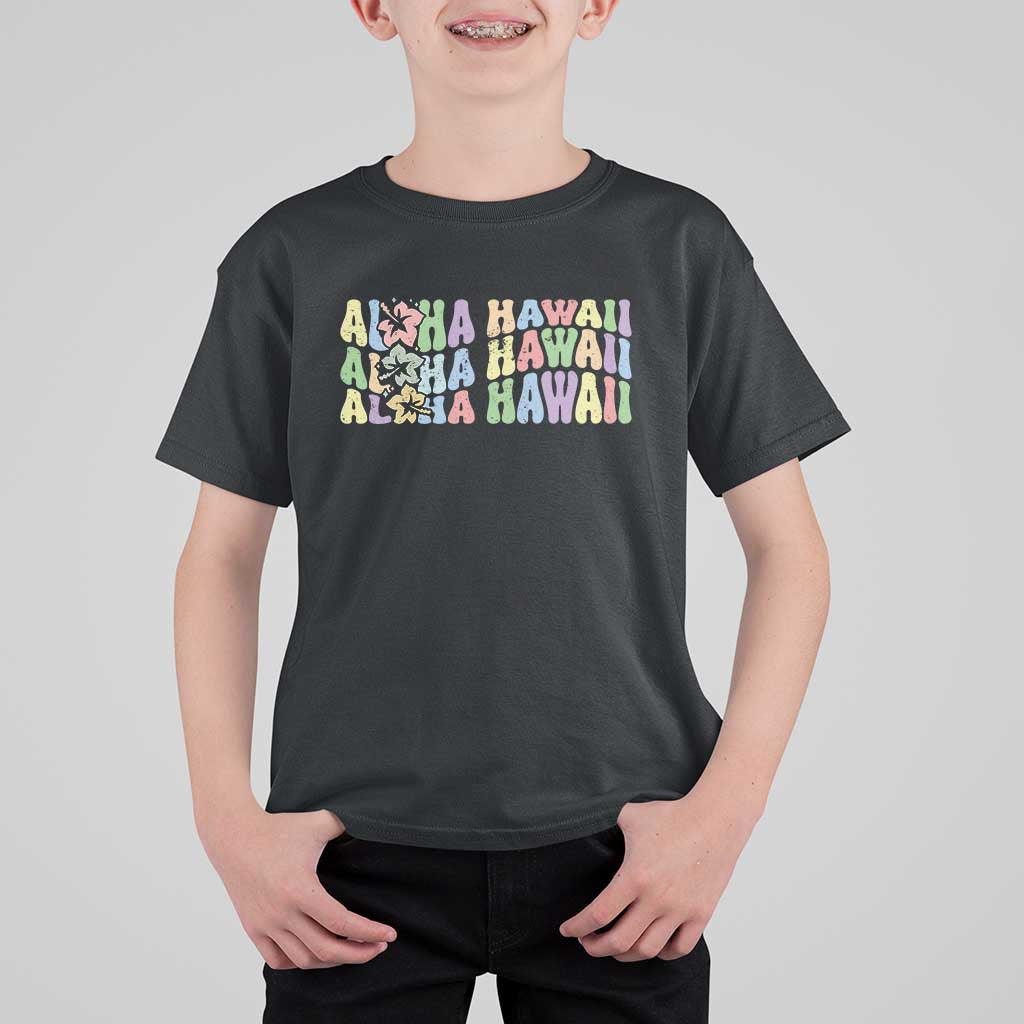 Aloha Hawaii T Shirt For Kid Flower Summer Hawaiian Island - Wonder Print Shop