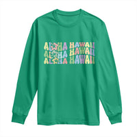 Aloha Hawaii Long Sleeve Shirt Flower Summer Hawaiian Island - Wonder Print Shop