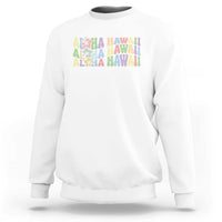 Aloha Hawaii Sweatshirt Flower Summer Hawaiian Island - Wonder Print Shop