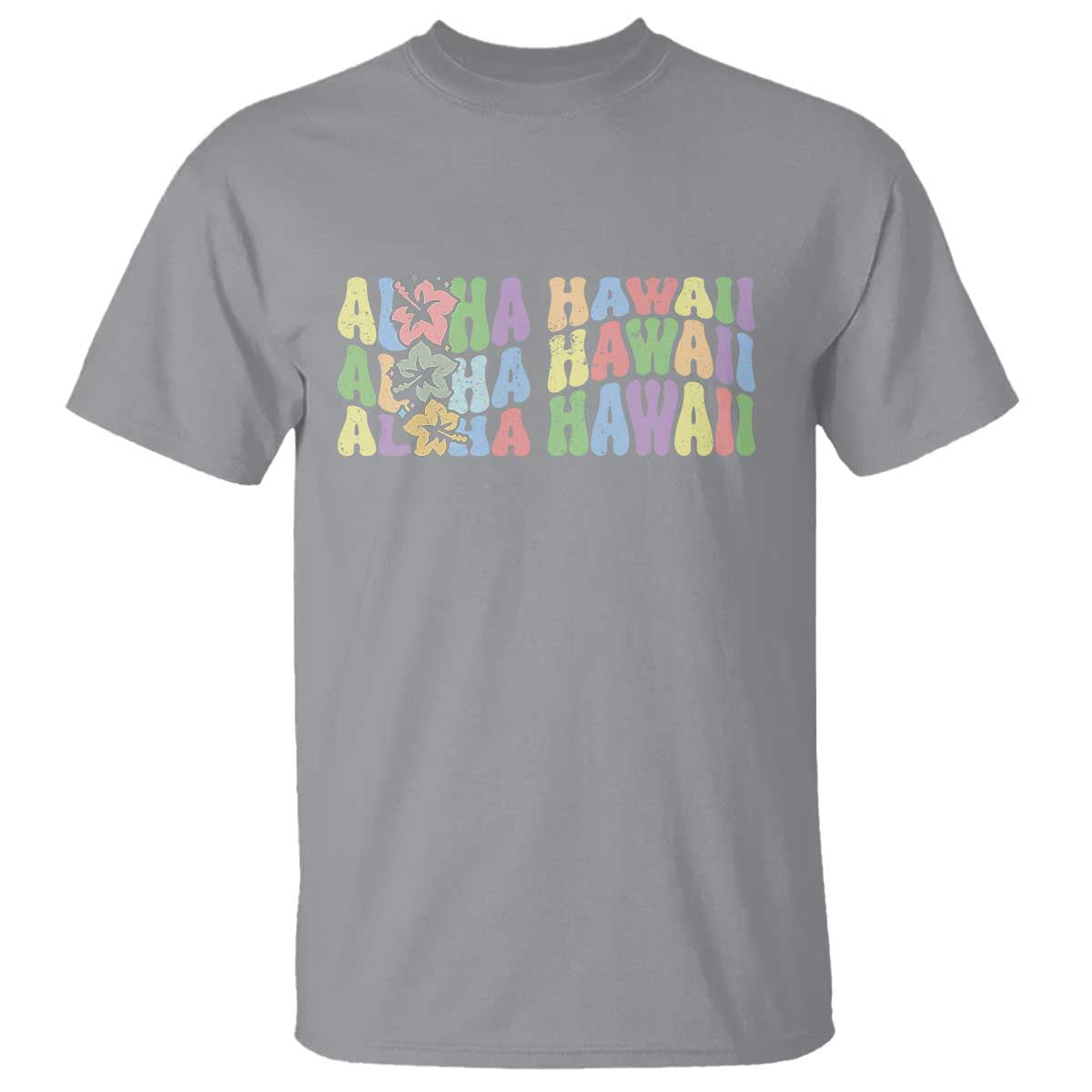 Aloha Hawaii T Shirt Flower Summer Hawaiian Island - Wonder Print Shop