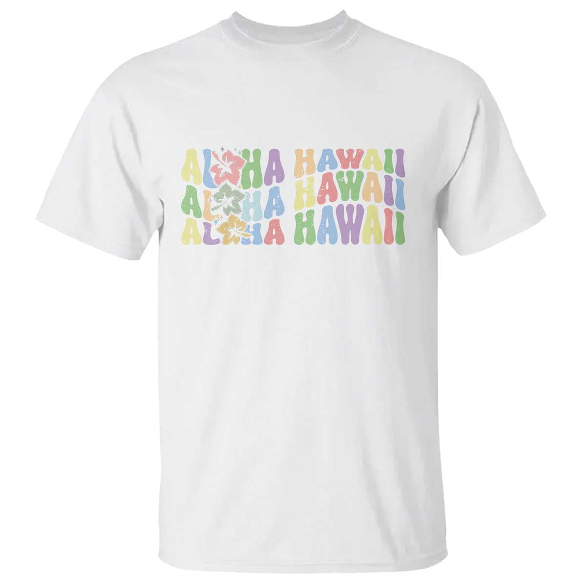 Aloha Hawaii T Shirt Flower Summer Hawaiian Island - Wonder Print Shop