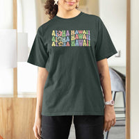 Aloha Hawaii T Shirt For Women Flower Summer Hawaiian Island - Wonder Print Shop