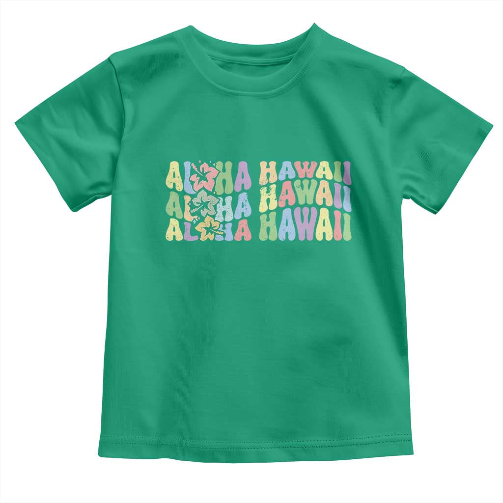 Aloha Hawaii Toddler T Shirt Flower Summer Hawaiian Island - Wonder Print Shop