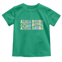 Aloha Hawaii Toddler T Shirt Flower Summer Hawaiian Island - Wonder Print Shop