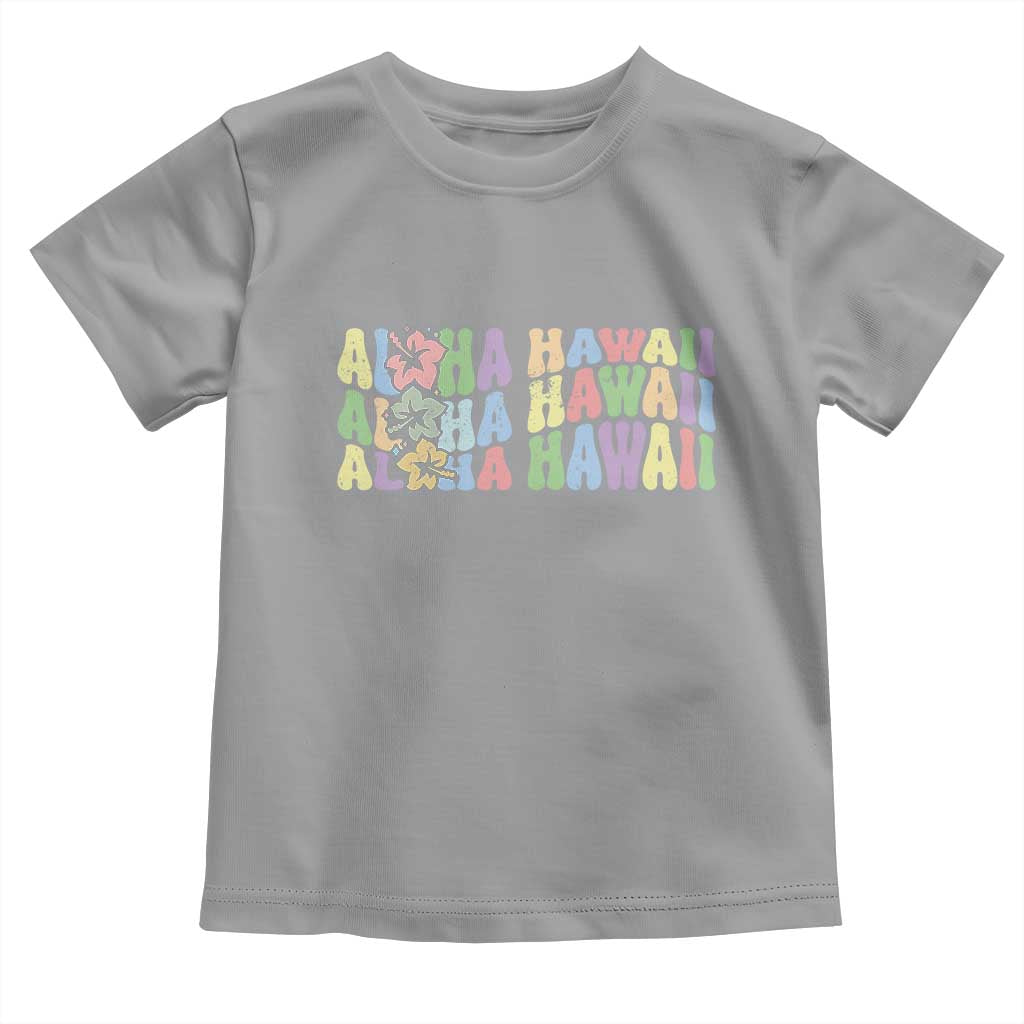 Aloha Hawaii Toddler T Shirt Flower Summer Hawaiian Island - Wonder Print Shop