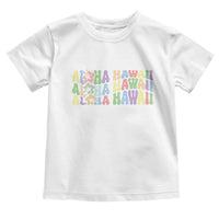 Aloha Hawaii Toddler T Shirt Flower Summer Hawaiian Island - Wonder Print Shop