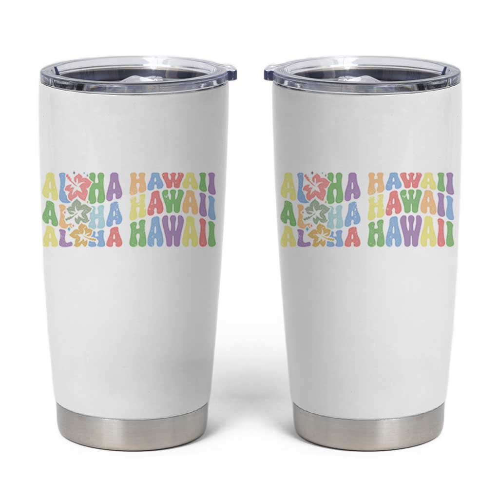 Aloha Hawaii Tumbler Cup Flower Summer Hawaiian Island - Wonder Print Shop