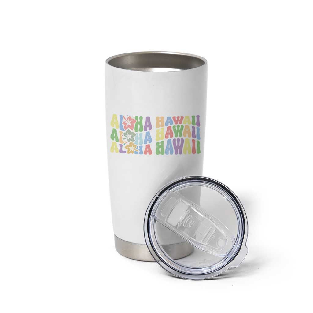 Aloha Hawaii Tumbler Cup Flower Summer Hawaiian Island - Wonder Print Shop