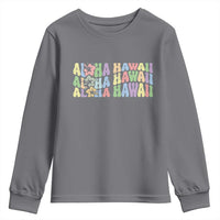 Aloha Hawaii Youth Sweatshirt Flower Summer Hawaiian Island - Wonder Print Shop