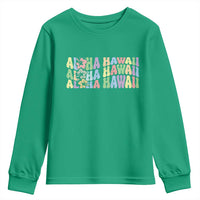 Aloha Hawaii Youth Sweatshirt Flower Summer Hawaiian Island - Wonder Print Shop
