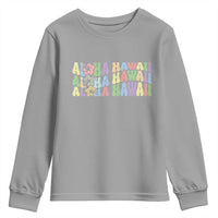 Aloha Hawaii Youth Sweatshirt Flower Summer Hawaiian Island - Wonder Print Shop