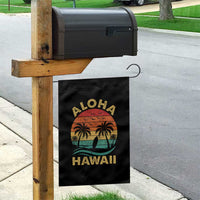 Aloha Hawaii Garden Flag Retro Hawaiian Island Palm Beach Surfboard Surf - Wonder Print Shop