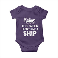 Funny Cruise Baby Onesie This Week I Dont Give a Ship - Wonder Print Shop