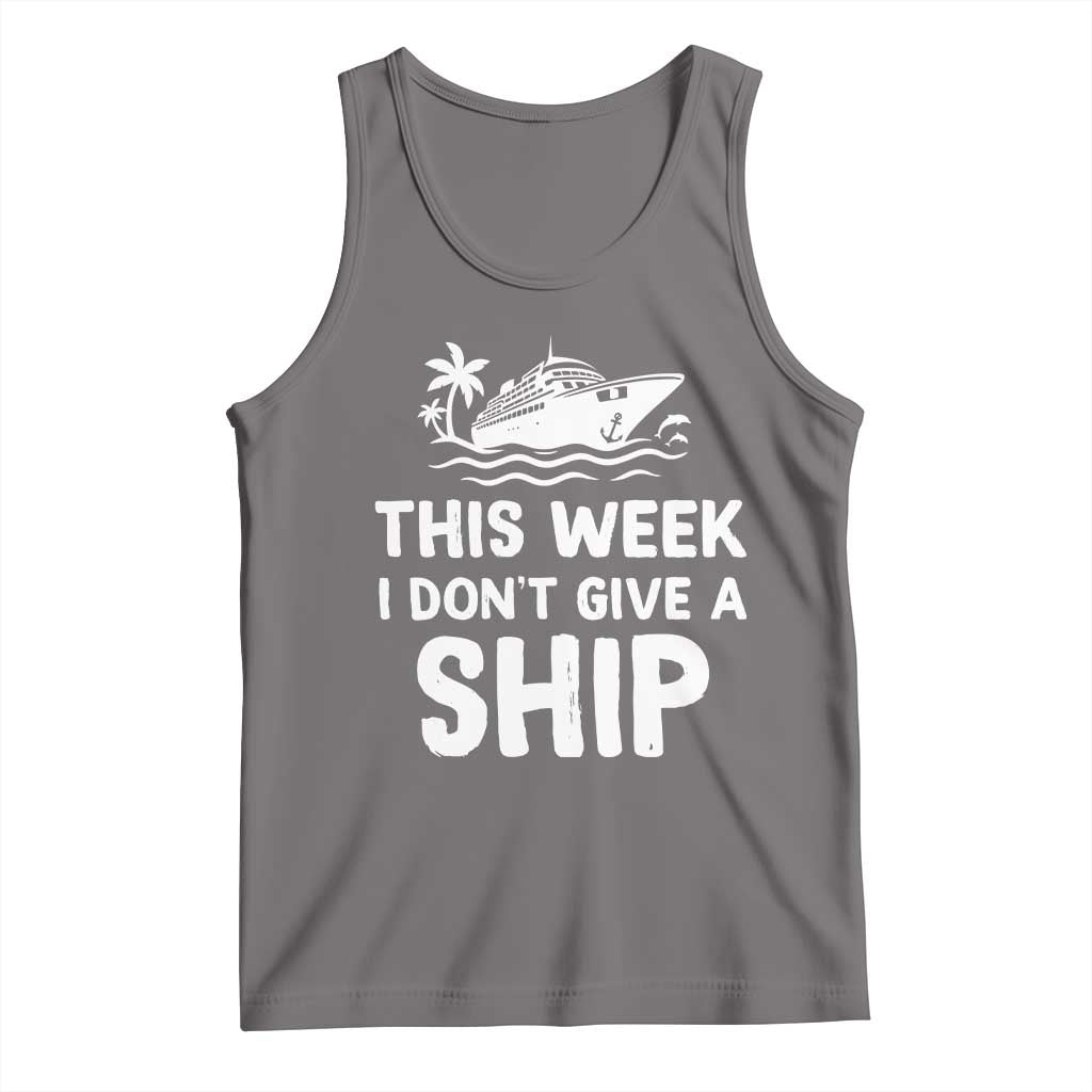Funny Cruise Tank Top This Week I Dont Give a Ship - Wonder Print Shop