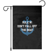 Funny Cruise Garden Flag Rule #1 Dont Fall Off The Boat - Wonder Print Shop