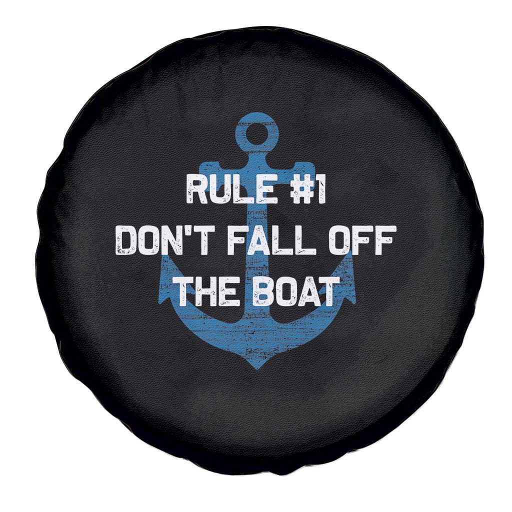 Funny Cruise Spare Tire Cover Rule #1 Dont Fall Off The Boat - Wonder Print Shop