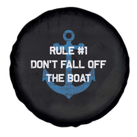 Funny Cruise Spare Tire Cover Rule #1 Dont Fall Off The Boat - Wonder Print Shop