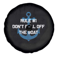 Funny Cruise Spare Tire Cover Rule #1 Dont Fall Off The Boat - Wonder Print Shop