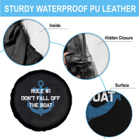Funny Cruise Spare Tire Cover Rule #1 Dont Fall Off The Boat - Wonder Print Shop