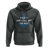 Funny Cruise Hoodie Rule #1 Dont Fall Off The Boat - Wonder Print Shop