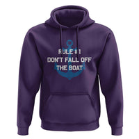 Funny Cruise Hoodie Rule #1 Dont Fall Off The Boat - Wonder Print Shop