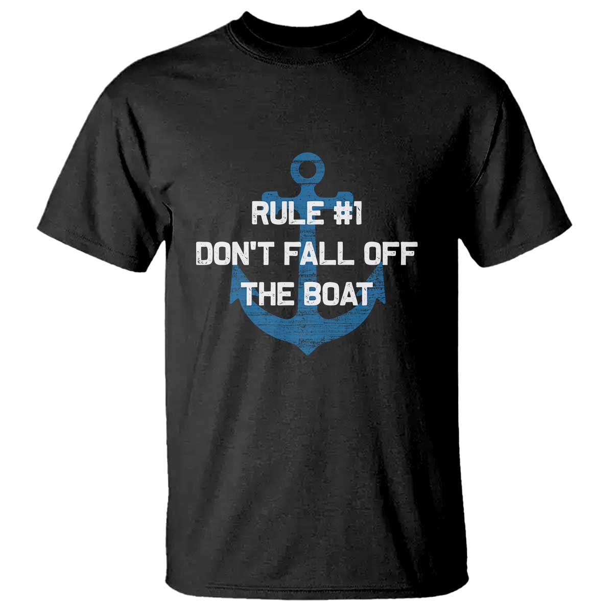 Funny Cruise T Shirt Rule #1 Dont Fall Off The Boat - Wonder Print Shop