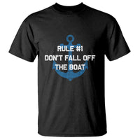 Funny Cruise T Shirt Rule #1 Dont Fall Off The Boat - Wonder Print Shop