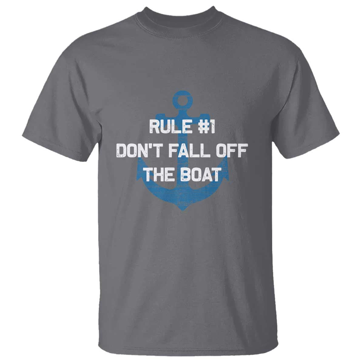 Funny Cruise T Shirt Rule #1 Dont Fall Off The Boat - Wonder Print Shop