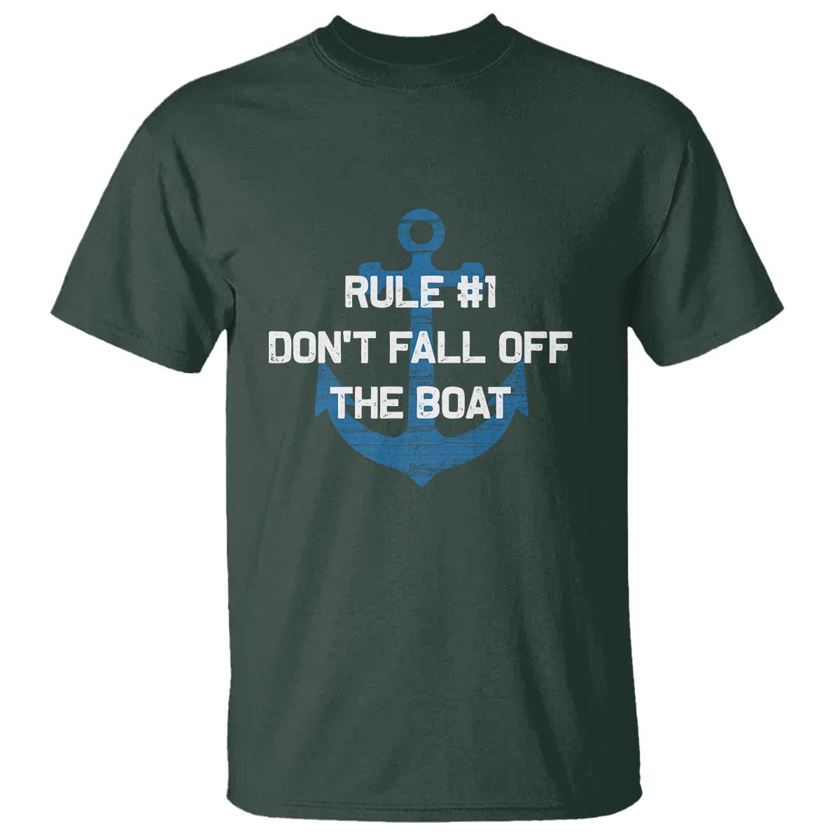 Funny Cruise T Shirt Rule #1 Dont Fall Off The Boat - Wonder Print Shop