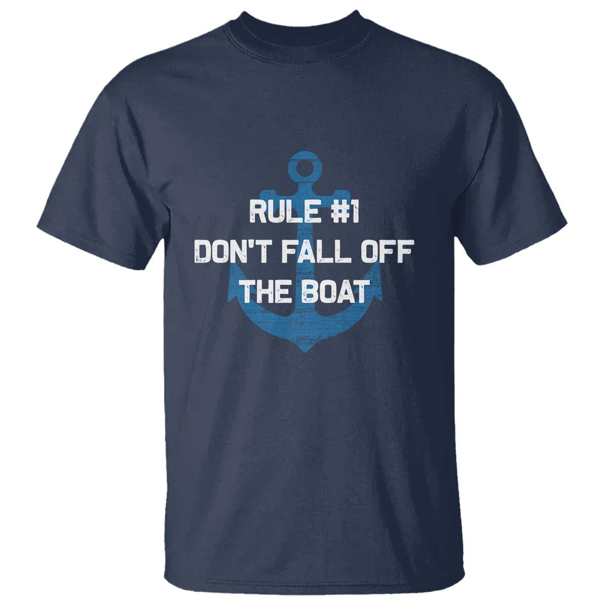 Funny Cruise T Shirt Rule #1 Dont Fall Off The Boat - Wonder Print Shop