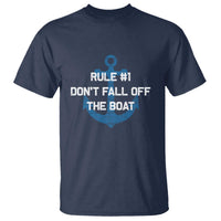 Funny Cruise T Shirt Rule #1 Dont Fall Off The Boat - Wonder Print Shop